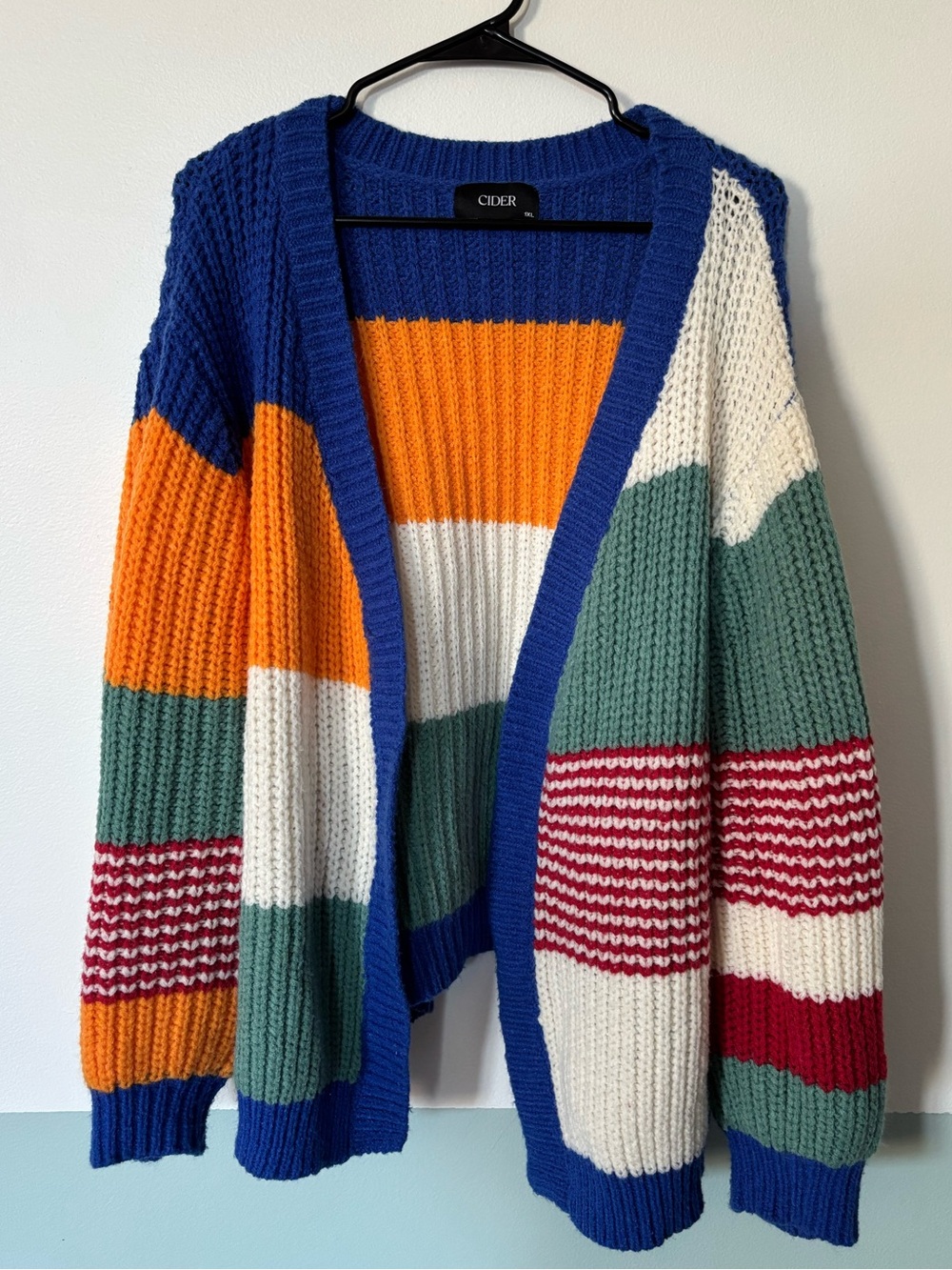 Cider Knit Striped Cardigan Size 1XL